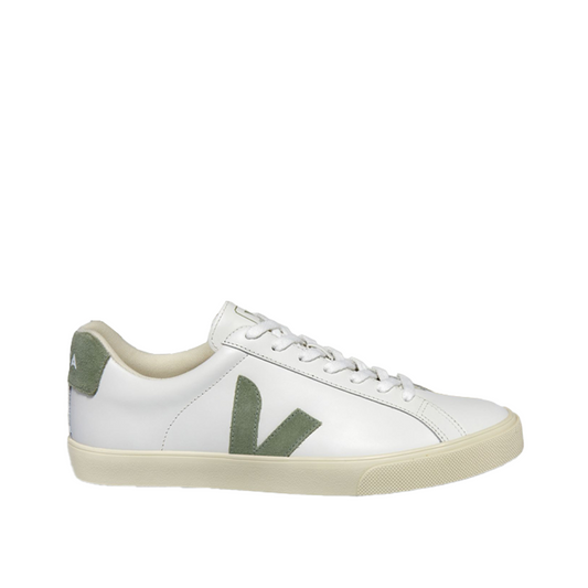 Veja WMNS Esplar Leather (White / Oliv)