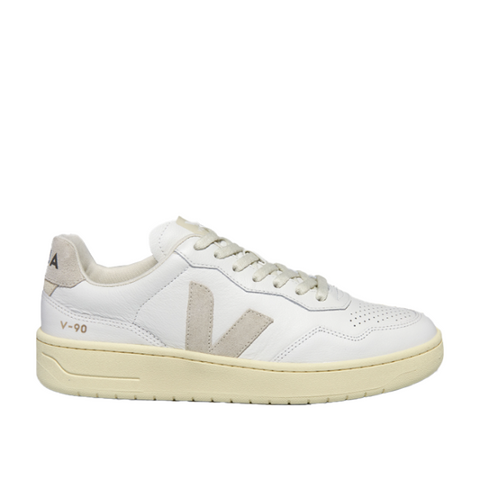 Veja V-90 O.T. Leather (Grey / White)